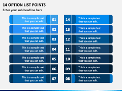 14 Option List Points PPT Slide 2