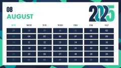Creative Calendar 2025 PPT Slide 9