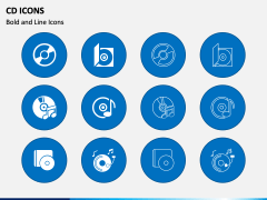 CD Icons PPT Slide 1