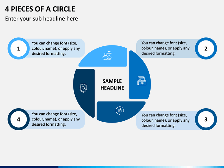 4 Pieces of a Circle PPT Slide 1