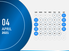 Calendar 2021 Type 3 PPT Slide 5