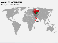 Oman on World Map PPT Slide 2