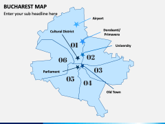 Bucharest Map PPT Slide 1