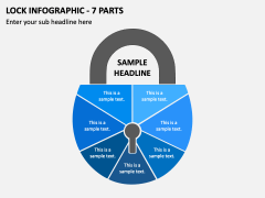 Lock Infographic - 7 Parts PPT Slide 2