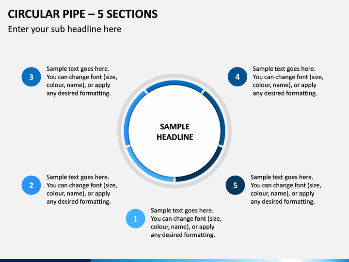 Circular Pipe – 5 Sections PPT Slide 1