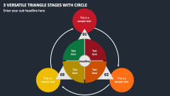 3 Versatile Triangle Stages with Circle PPT Slide 1