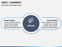 Circle - 2 Segments PPT Slide 2