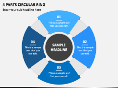 4 Parts Circular Ring PPT Slide 2