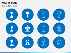 Award Icons PPT Slide 1