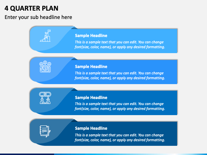 4 Quarter Plan PowerPoint Presentation Slides - PPT Template