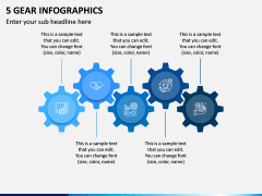 5 Gear Infographics PPT Slide 1