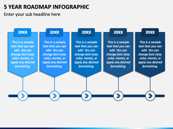 5 Year Roadmap Infographic PPT Slide 1