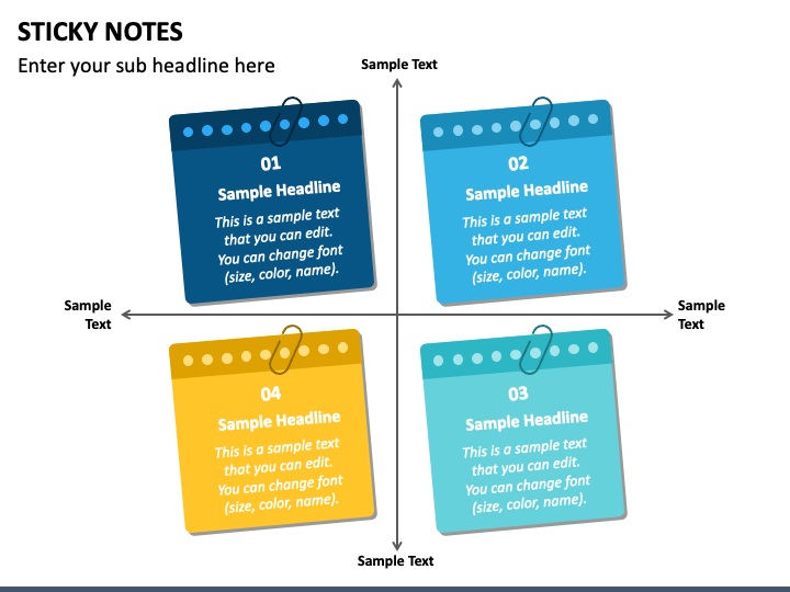 Free Sticky Notes PPT Slide 1