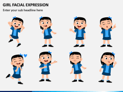 Girl Facial Expression PPT Slide 1