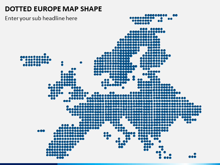 Dotted Europe Map PPT Slide 1