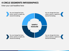 4 Circle Segments Infographics PPT Slide 1