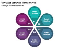 6 Phases Elegant Infographic PPT Slide 2