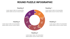 Round Puzzle Infographic PPT Slide 4