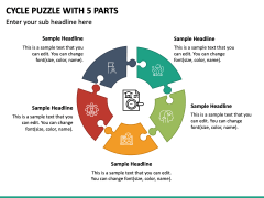 Cycle Puzzle With 5 Parts PPT Slide 2