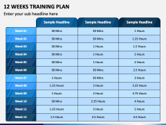 12 Weeks Training Plan PPT Slide 1