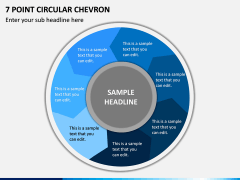 7 Point Circular Chevron PPT Slide 1