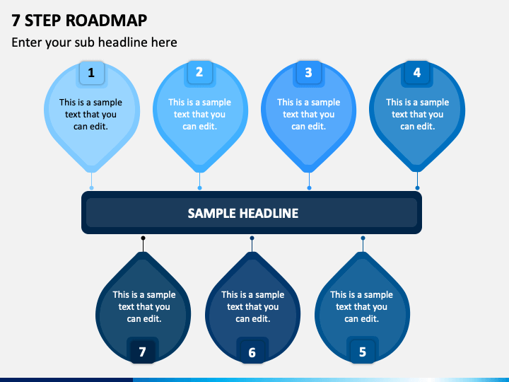 7 Step Roadmap PPT Slide 1