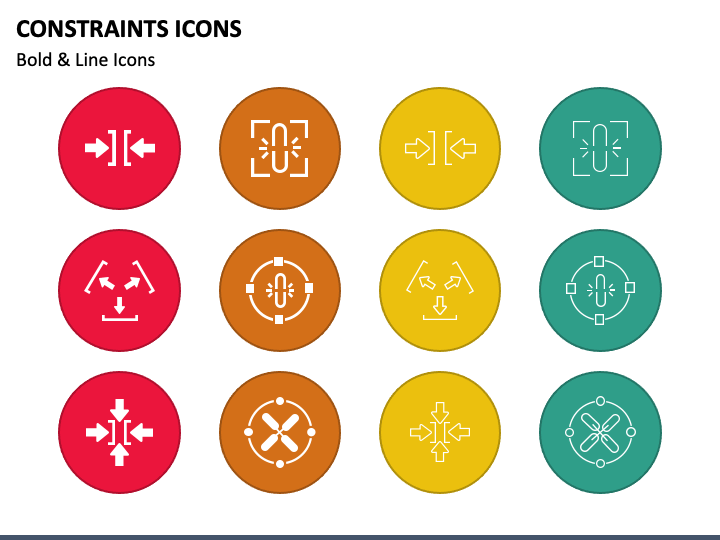 Constraints Icons for PowerPoint and Google Slides - PPT Slides