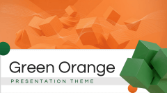Green Orange Presentation Theme PPT Slide 1