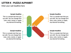 Letter K - Puzzle Alphabet PPT Slide 2