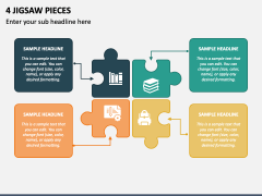 4 Jigsaw Pieces PPT Slide 2