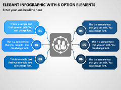 Elegant Infographic with 6 Option Elements PPT Slide 1