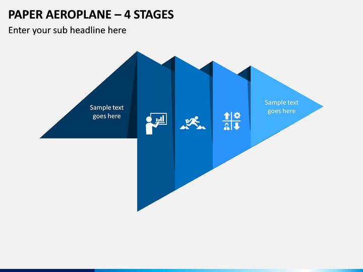 Paper Aeroplane - 4 Stages PPT Slide 1