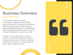 Minimal Yellow Presentation PPT Slide 2