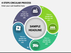 4 Steps Circular Process PPT Slide 1