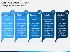 One Page Business Plan PowerPoint and Google Slides Template - PPT Slides