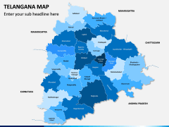 Telangana Map PPT Slide 1