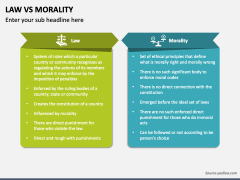 Law Vs Morality PowerPoint and Google Slides Template - PPT Slides