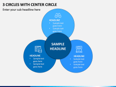 3 Circles With Center Circle PPT Slide 1
