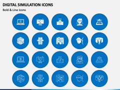 Digital Simulation Icons PPT Slide 2