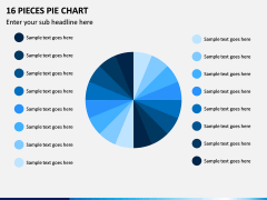 16 Pieces Pie Chart PPT Slide 1