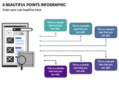 6 Beautiful Points Infographic PPT Slide 2