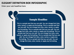 Elegant Definition Box Infographic PPT Slide 1