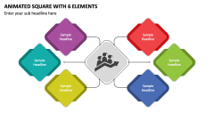 Animated Square with 6 Elements PPT Slide 1