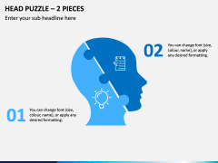 Head Puzzle – 2 Pieces PPT Slide 1
