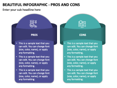 Beautiful Infographic - Pros and Cons PPT Slide 2
