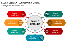 Seven Elements around a Circle PPT Slide 1