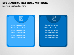 2 Beautiful Text Boxes with Icons PPT Slide 2
