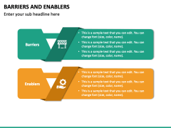 Barriers and Enablers PowerPoint and Google Slides Template - PPT Slides