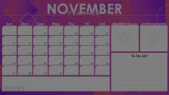 November Planner Animated Presentation - SketchBubble