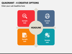 Quadrant - 4 Creative Options PPT Slide 1